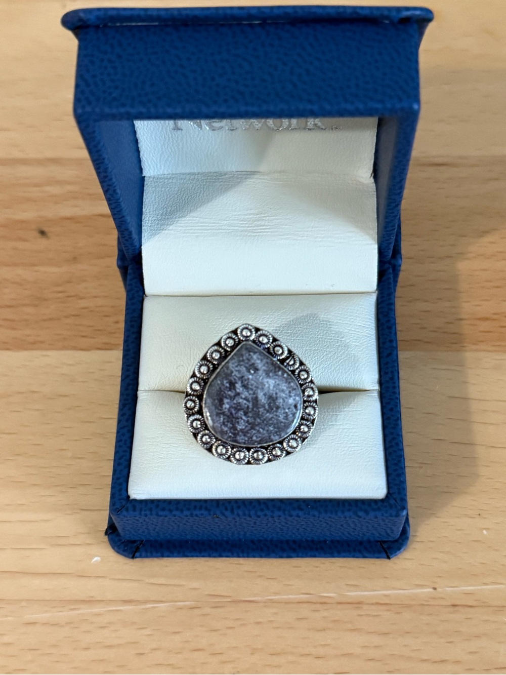 Jasper gemstone ring sz 7.5